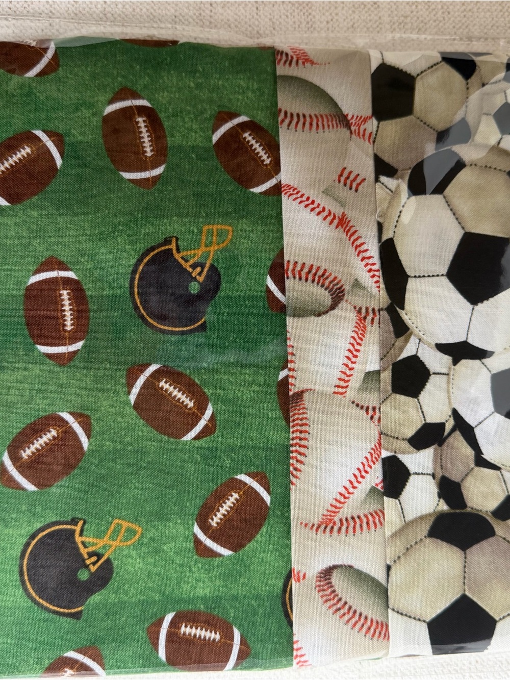NEW and UNUSED Sports Fabric Trio pillowcase for Standard Size Pillow